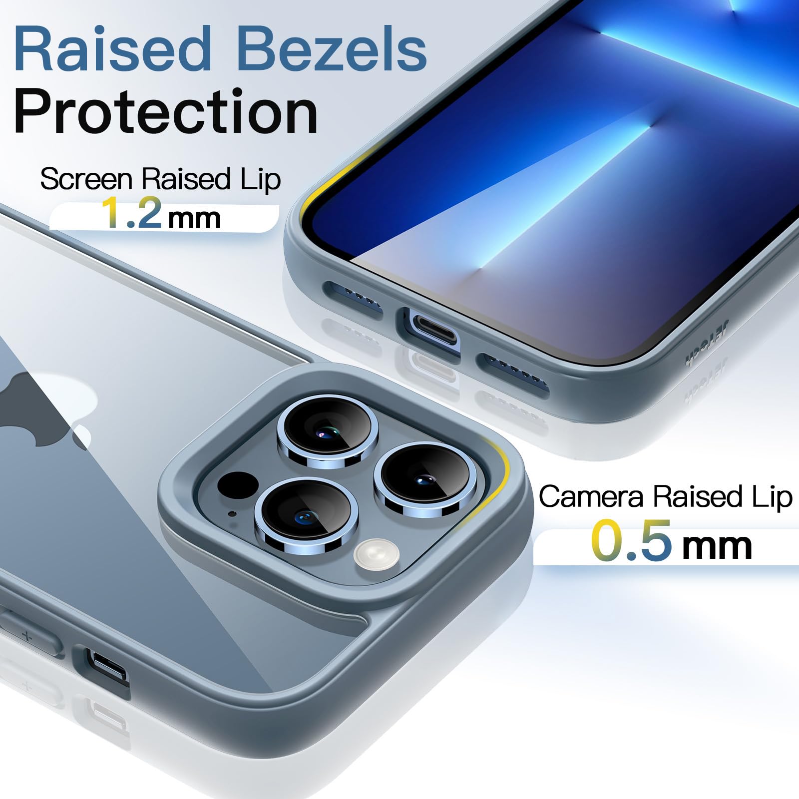 Amazon.co.jp: JETech iPhone 13 Pro Max用 ケース (シエラブルー